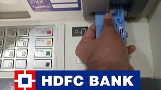 How To Withdraw Money From HDFC ATM  HDFC ATM MONEY WITHDRAWAL [upl. by Ennaegroeg]