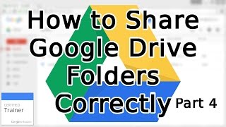 Tutorial How to Share Google Drive Folders and Share Permissions 2015 [upl. by Misaq]