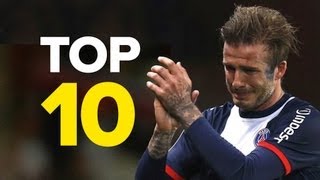 10 Unforgettable David Beckham Moments [upl. by Rorrys70]