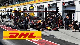 DHL Fastest Pit Stop Award New F1 Pit Stop World Record Red Bull RacingMax Verstappen [upl. by Ahsotan]