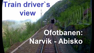 Train drivers view NarvikKiruna  Ofotbanen Malmbanan Cab rideFührerstandsmitfahrt IMITATION [upl. by Kylynn846]