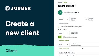 Create a New Client  Clients [upl. by Hayyim624]