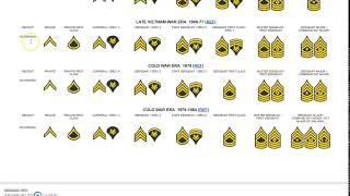 US Army Enlisted Ranks [upl. by Ydnarb]