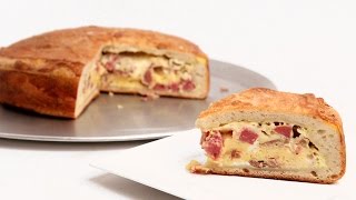 Mammas Pizza Rustica Recipe  Laura Vitale  Laura in the Kitchen Episode 891 [upl. by Peckham]