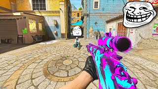 Acting like a BOT then POPPING OFF with a SNIPER HILARIOUS REACTIONS [upl. by Eillo]