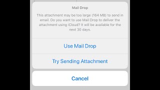 How to use Mail Drop in iOS [upl. by Antoni]