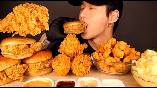 ASMR MUKBANG KFC FRIED CHICKEN amp CHICKEN SANDWICHES amp POPCORN CHICKEN amp MAC N CHEESE No Talking [upl. by Diba821]