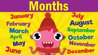 Months of the Year Song  Learn the 12 Months  Kindergarten Preschool amp ESL  Fun Kids English [upl. by Newbold]