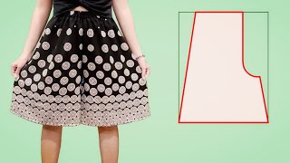 How to make a short culottes trousers  DIY shorts skirt pants short Palazzo pants [upl. by Eelek]