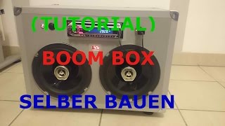 TUTORIAL PORTABLE PARTY BOOMBOX SELBER BAUEN [upl. by Payson]