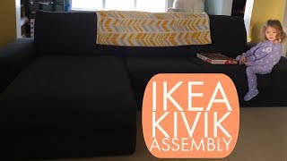 Putting Together IKEA Kivik Couch  Chaise [upl. by Tibbetts]