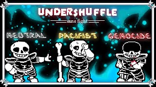 Undershuffle  Sans Battle  UNDERTALE Fangame  All Routes  Extra [upl. by Curcio]