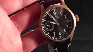 Steinhart Nav BUhr 44 Bronze watch Christopher Ward C11 Auto Rolex Datejust and a Wakmann [upl. by Nylahs424]