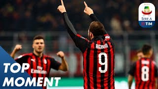 Higuaín Scores Goal For Milan Against Spal  Milan 21 Spal  Top Moment  Serie A [upl. by Lowry541]