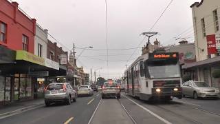 Melbourne Tram Driver View Route 24 from North Balwyn 2013 [upl. by Kenaz108]