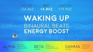 WAKING UP Powerful Binaural Beats ☕ Morning Energy Boost [upl. by Natalina]