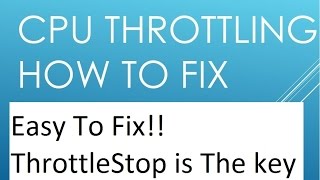 CPU Throttling Heres The Fix [upl. by Annazor]