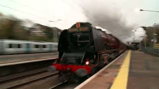 Duchess of Sutherland 6233 at Hadley Wood 03122022 [upl. by Claudian]