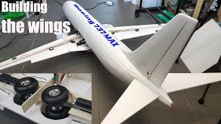 Boeing 737 MAX8 RC airplane DIY project P3 building the wings [upl. by Annaes]