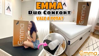 COLCHÃO EMMA DUO CONFORT  VALE A PENA   Unboxing 🧡 [upl. by Nunciata]