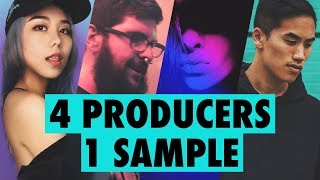 4 PRODUCERS FLIP THE SAME SAMPLE ft Dyalla Mr Bill JVNA [upl. by Otrebogad337]