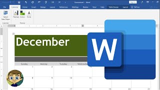 Creating a Calendar in Microsoft Word [upl. by Connel270]