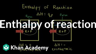 Enthalpy of reaction  Thermodynamics  AP Chemistry  Khan Academy [upl. by Kelam]