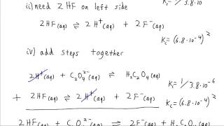 Equilibrium Constants For Multistep Reactions [upl. by Seiden682]