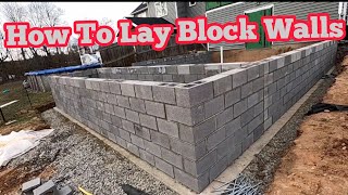 How To Lay Block Walls [upl. by Erreit]