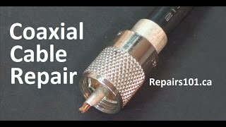 Coaxial Cable Repair  How to Fix Shielded Cable [upl. by Sandeep334]