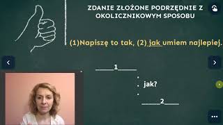 Zdania złożone podrzędnie okolicznikowe [upl. by Brody]