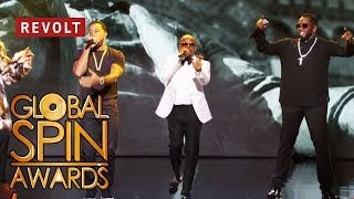 Diddy Jermaine Dupri Snoop Dogg and Ludacris perform Welcome to Atlanta  Global Spin Awards [upl. by Labana]