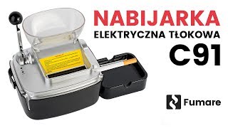 ELEKTRYCZNATŁOKOWA NABIJARKA DO GILZ PAPIEROSOWYCH C91 [upl. by Novyert]