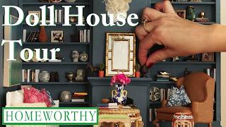 DOLLHOUSE TOUR  Inside A Miniaturists Darling Doll House [upl. by Lovel]