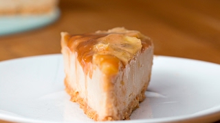 Caramelized Banana Peanut Butter Cheesecake [upl. by Nahguav]