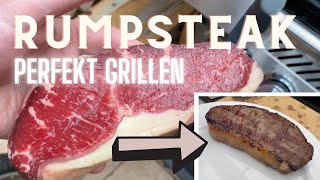 RUMPSTEAK richtig grillen In wenigen Minuten zum perfekten STEAK vom GASGRILL [upl. by Sivrat]