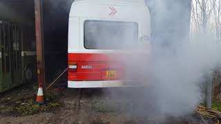 Leyland National GLJ681N cold start 2nd January 2021 [upl. by Irpak246]