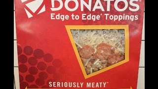 Donatos Seriously Meaty Pizza Review [upl. by Charissa]