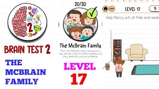 Brain test 2 The McBrain Family level 17 solution or walkthrough [upl. by Kiki]