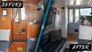 BEFORE AND AFTER NARROWBOAT RENOVATIONS [upl. by Shantee]