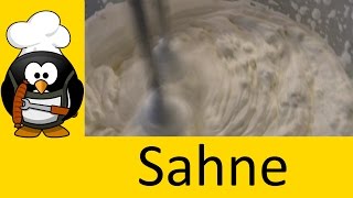 Sahne selber machen  Schlagsahne steif schlagen [upl. by Ralaigh]