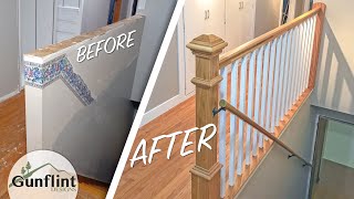 Installing a Staircase Guard Railing amp Hardwood Floor Patching  DIY Homeowner Problem Solving [upl. by Seow]