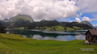 4K Lake Wägitalersee Schwyz SWITZERLAND アルプス山脈 [upl. by Talanian685]