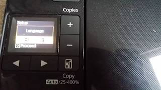 How to change language in epson stylus SX218 printer [upl. by Anelav]