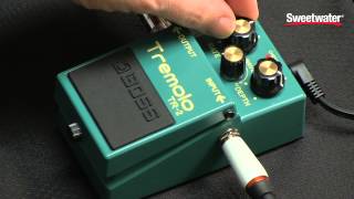 BOSS TR2 Tremolo Pedal Review by Sweetwater [upl. by Hepza]