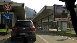 Border Crossing Schweiz Italien mit Mautstelle Como A2ch  A9it [upl. by Thynne761]