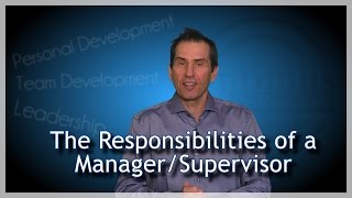 Responsibilities of a Manager amp Supervisor [upl. by Nahttam]