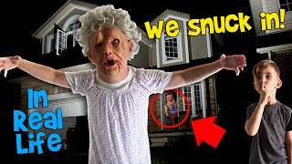 We Snuck Into DavidsTVs House Granny PRANK GONE WRONG [upl. by Neelia]