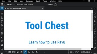 Bluebeam Revu Tool Chest [upl. by Rosel]