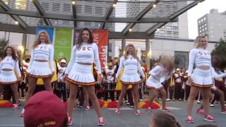 USC Band Pep Rally Union Square San Francisco California 2014 [upl. by Veleda]